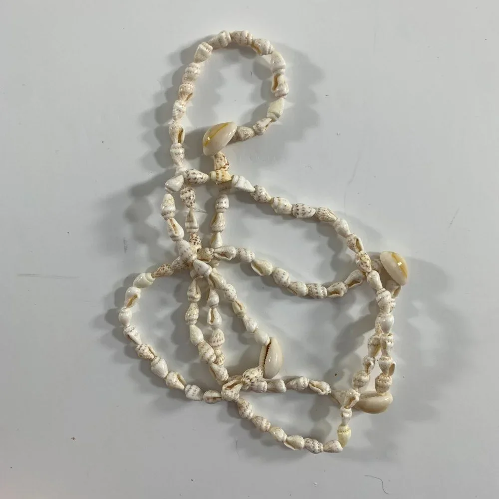 Mixed Lot 8 Shell Necklaces Hawaiian Beach Wedding Boho Wearable Seashells